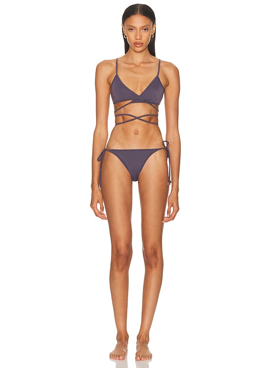 THE ATTICO Bikini Set in Grey | FWRD