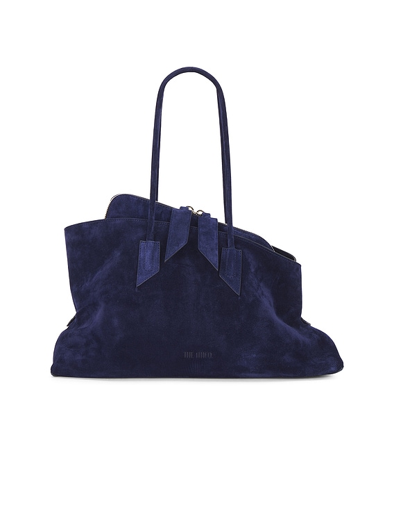 ショルダーバッグ・ポシェット THE ATTICO - ''LA PASSEGGIATA SMALL'' BLACK TOP HANDLE THE ATTICO La Passeggiata Top Handle Bag in Navy Blue | FWRD