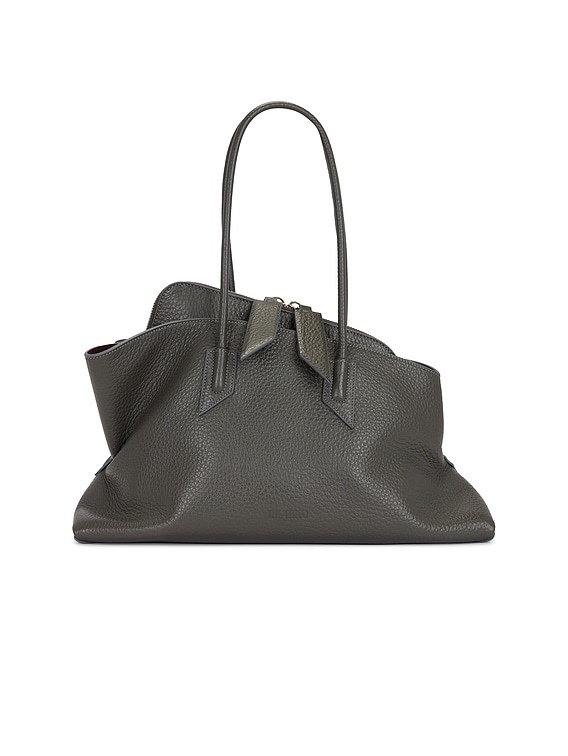 THE ATTICO La Passeggiata Top Handle Bag in Grey | FWRD