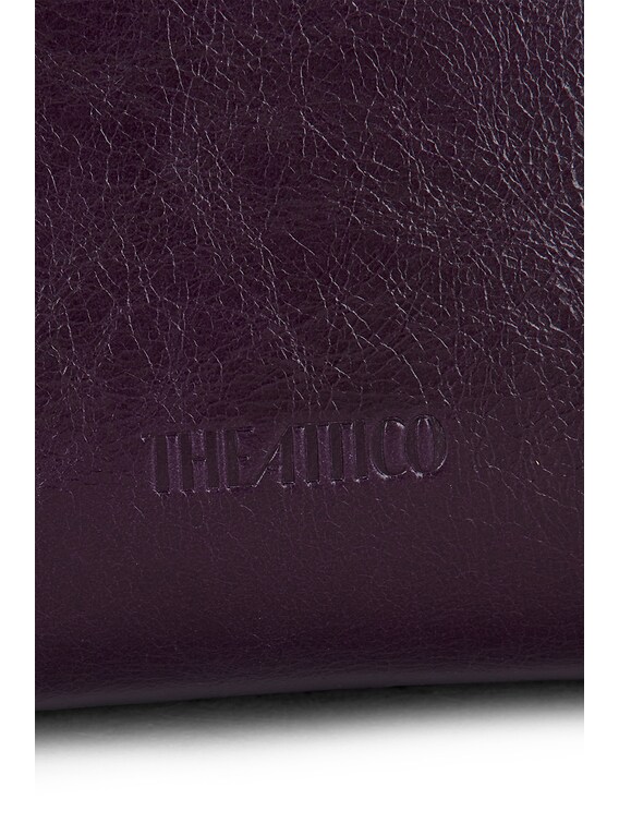 THE ATTICO La Passeggiata Small Top Handle Bag in Dark Violet | FWRD