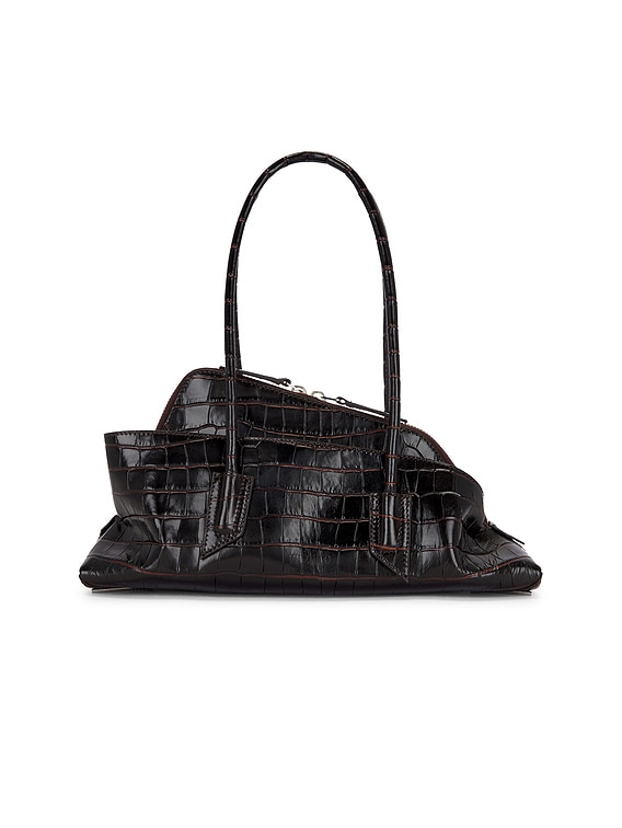 THE ATTICO La Passeggiata Small Top Handle Bag in Coffee | FWRD