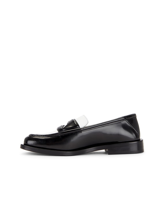 【関税込み】The Attico ブラック Amanda ローファー The Attico Amanda Leather Loafers | Black | FARFETCH BN