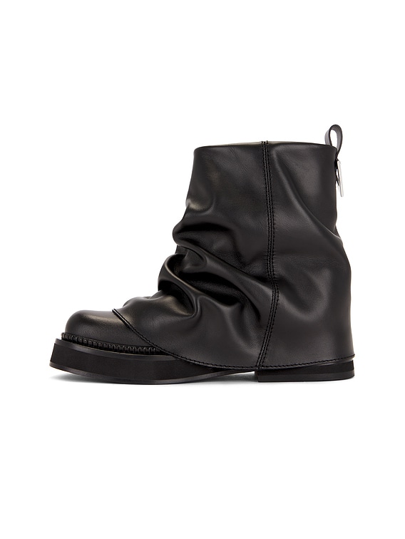 【THE ATTICO】''MINI ROBIN'' BLACK COMBAT BOOT THE ATTICO Mini Robin Boots in Black | FWRD