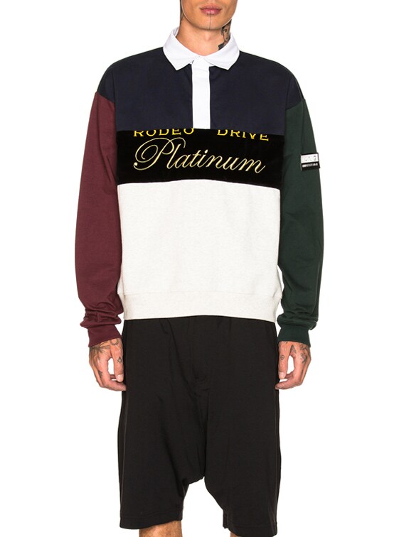 Alexander Wang Platinum Rugby Jersey in Navy | FWRD