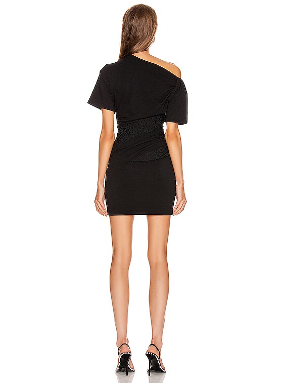 alexander wang draped corset dress