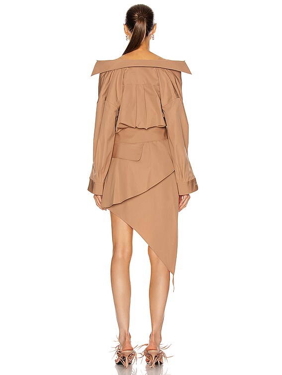 Alexander Wang Asymmetric Deconstructed Shirt Dress in