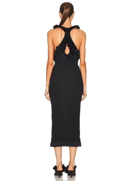 Alexander Wang Smocked Racerback Maxi Dress in Black | FWRD Alexander Wang Smocked Racerback Maxi Dress in Black | FWRD