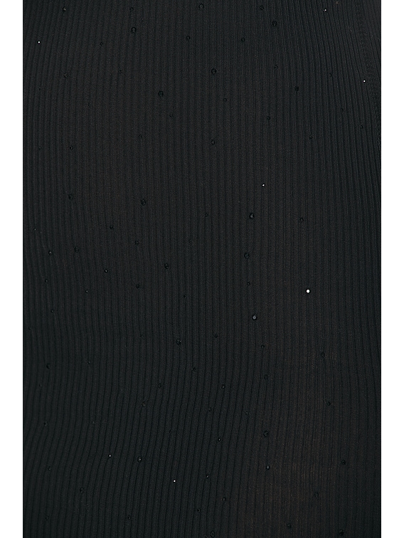 Alexander Wang Crystal Hotfix Racer Tank Dress in Black | FWRD