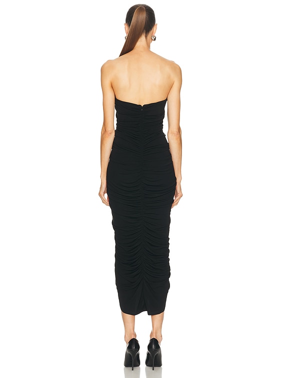 Robe Noire ALEXANDER WANG à Volants - Taille 4/S, Sans Manches, Occasion Très Bon état