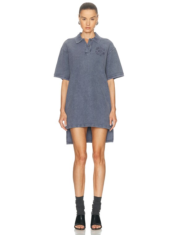 oversized polo shirt dress Alexander Wang Women's Oversized Polo Dress Vintage White