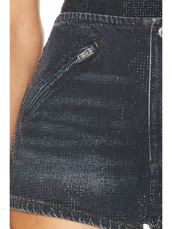Alexander Wang ショートパンツ - Black Crackle Indigo | FWRD