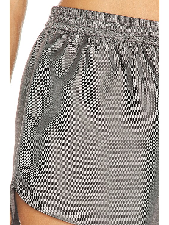 ALEXANDER WANG グリッター ショートパンツ グレー XS Alexander Wang High Rise Mini Track Short in Steel Gray | FWRD