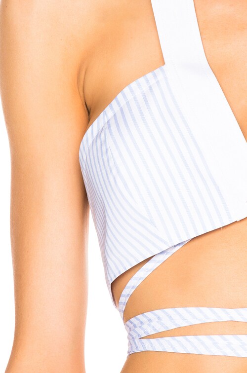 Alexander Wang Bikini Wrap Top in Oxford Multi | FWRD