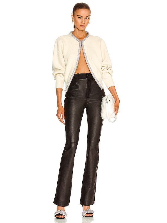 美品‼︎ CHERVO アウター Alexander Wang Crystal Tubular Trim Cropped Cardigan in