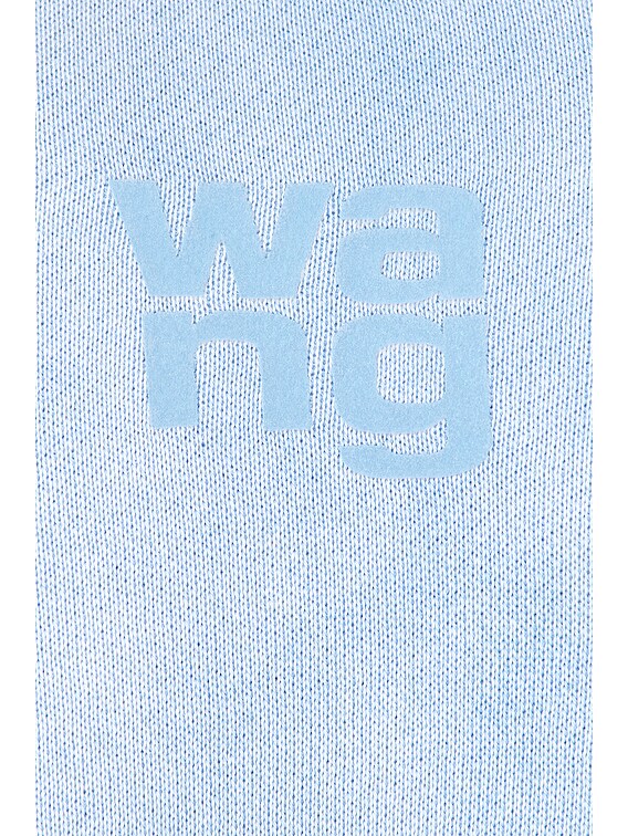 Alexander Wang Terry Crewneck Sweatshirt in Washed Pale Blue | FWRD