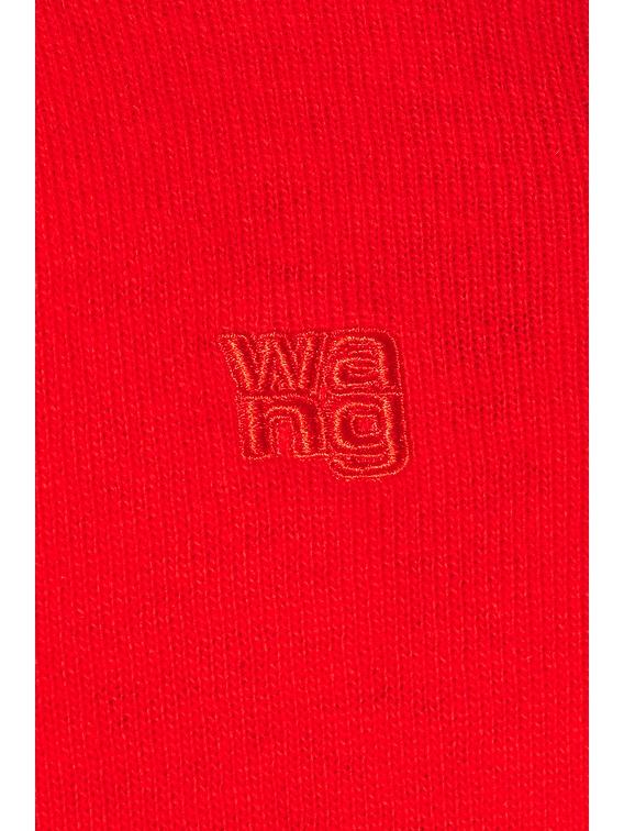 Alexander Wang Short Sleeve Cardigan in Fiery Red | FWRD