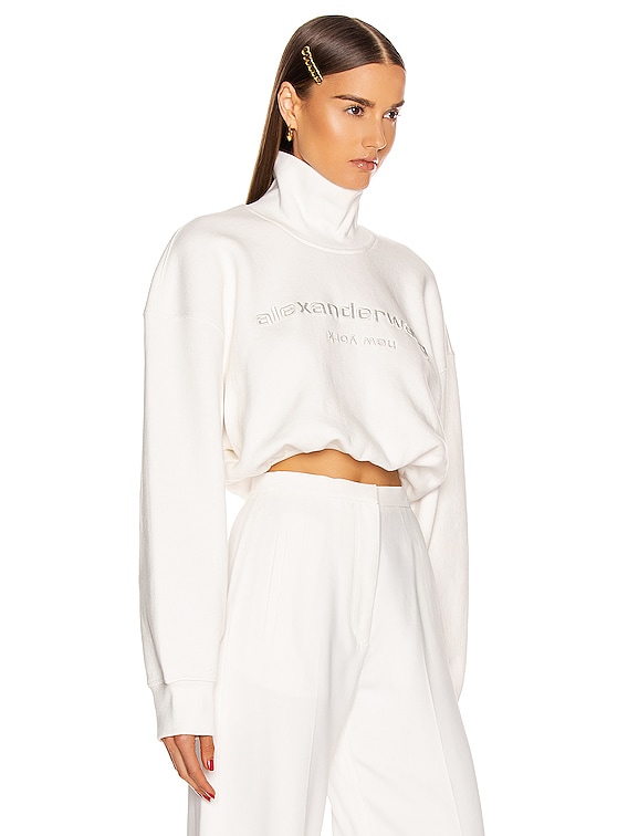 alexander wang cropped sweatshirt