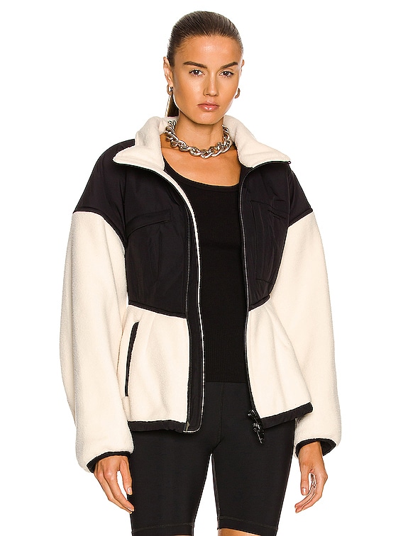 Alexander Wang Sculpted Drop Shoulder Jacket in Vintage White