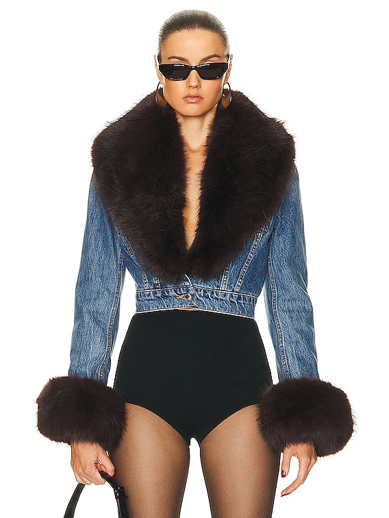 Fur Inside Faux Denim Jacket | Denim Jacket Winter Faux Fur | Denim Coat Fur  Spring - Fur & Faux Fur - Aliexpress