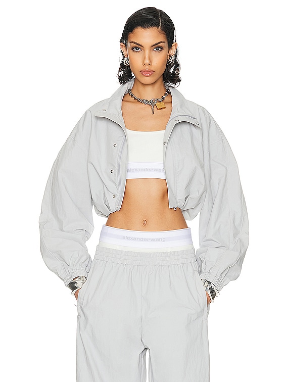 Alexander Wang Bolero Track Jacket in Microchip | FWRD