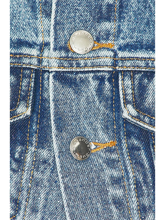 Shrunken Beaded Trucker Jacket