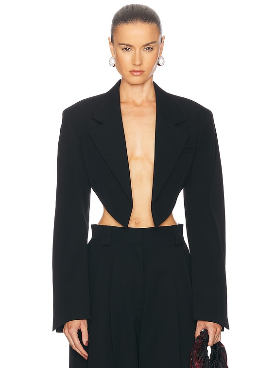 ジャケット Alexander Wang Tailored Blazer Alexander Wang Black Tailored Zipper Blazer Alexander Wang