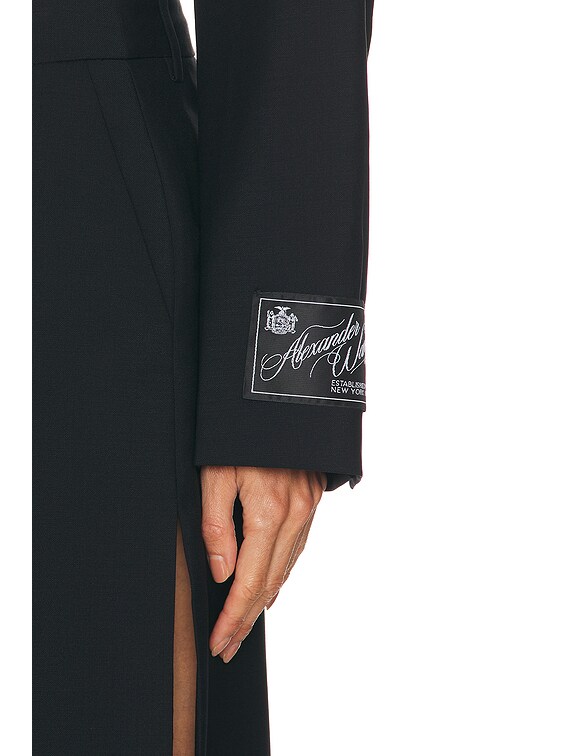 Alexander Wang Cropped Drape Back Blazer in Black | FWRD