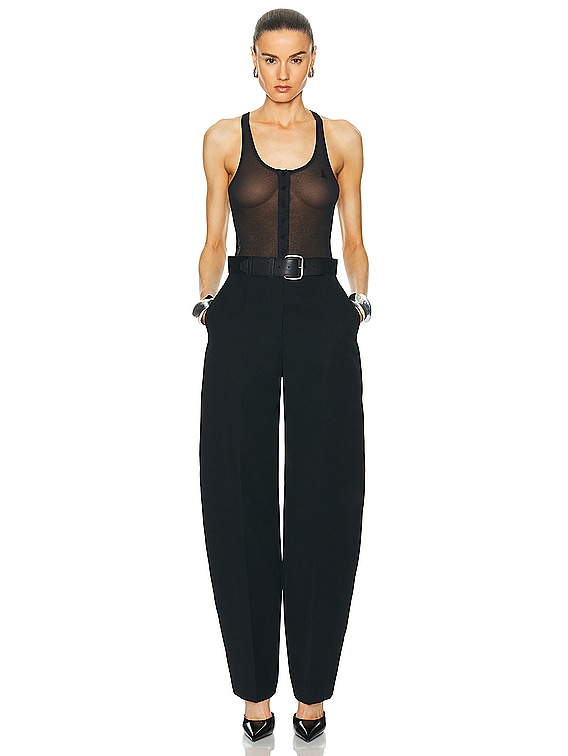 Alexander Wang Hi-waisted Trouser With Leather Belted