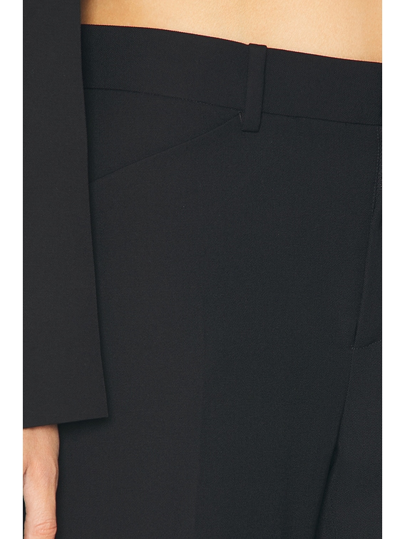 Mid Rise Wide Leg Trouser