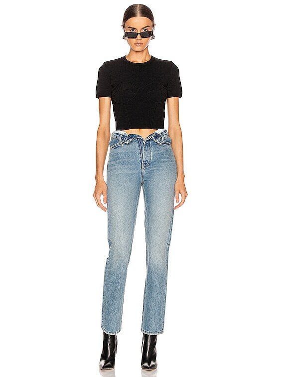 Alexander Alexander Wang Cult Flip Straight Leg in Vintage Mid Indigo