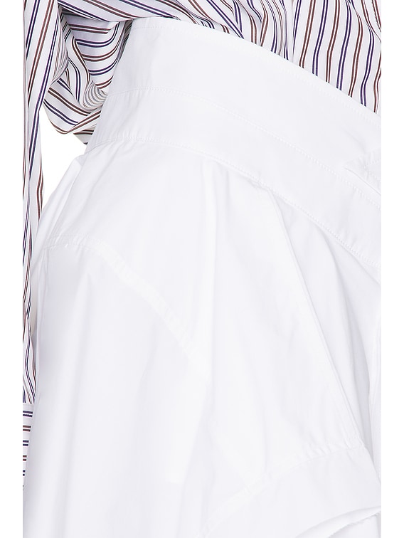 Alexander Wang Cut Off Skirt in White | FWRD