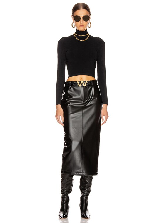 Alexander Wang Peg Skirt in Black | FWRD