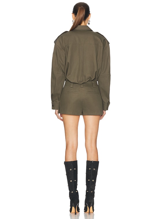 【Alexander Wang】 Pleated Boxer Romper Jumpsuit Alexander Wang 'Prestyled Pleated Boxer Romper' Jumpsuit