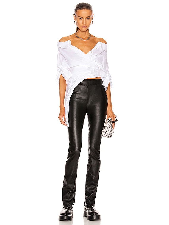 Alexander Wang Crushed Deconstructed Top in White | FWRD Alexander Wang Crushed Deconstructed Top in White | FWRD