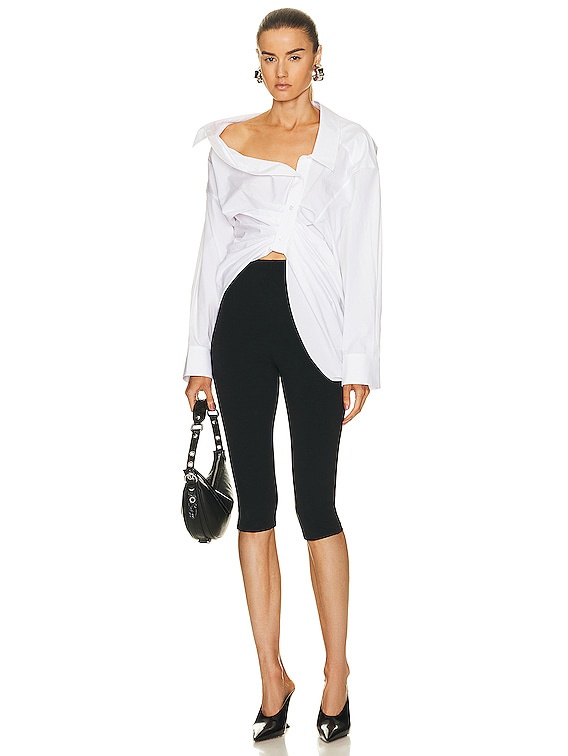 Alexanderwang ショート丈 トップス 刺繍 alexander wang - 【ラスト1点】 HALF ZIP TRACK JACKET IN