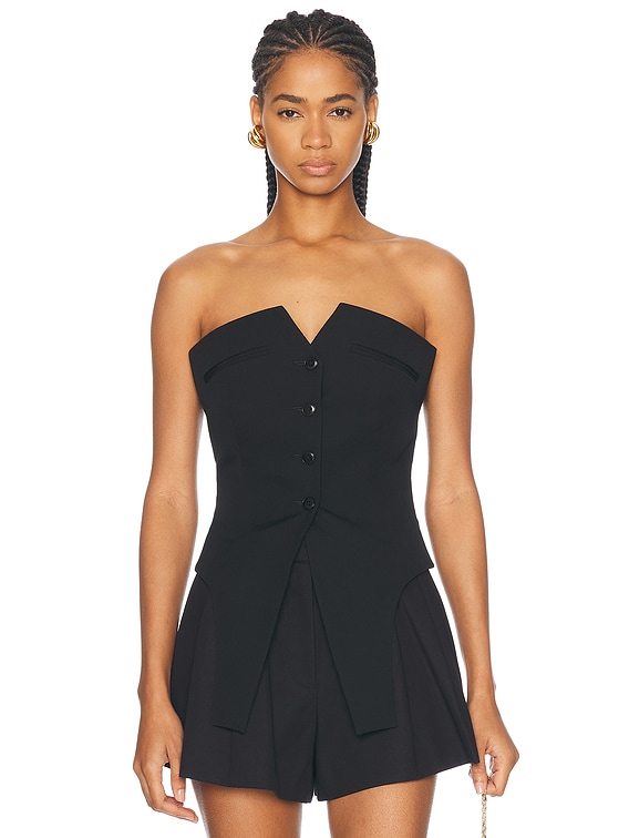 Alexander Wang Strapless Vest in Black | FWRD