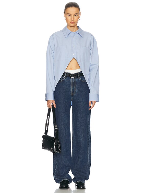 【売れ筋】 in Top Up Button Hi-low Wang Alexander Oxford FWRD | コレクション