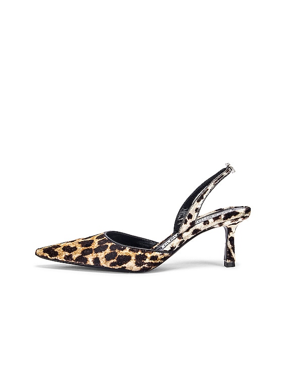 Alexander Wang Grace Leopard Velvet Heel in Leopard | FWRD