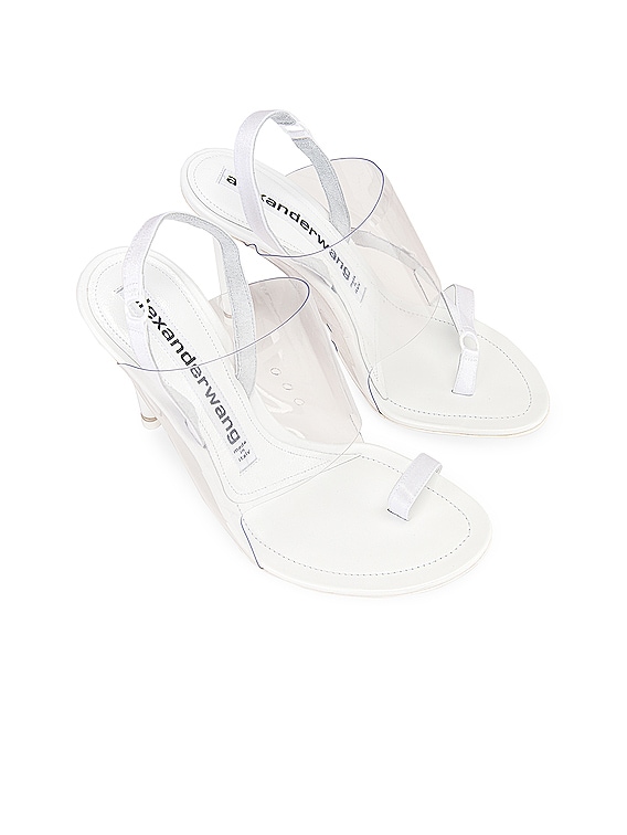 white alexander wang heels