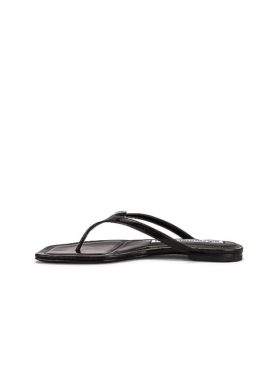 Alexander Wang Ivy Flat Thong Sandal in Black | FWRD