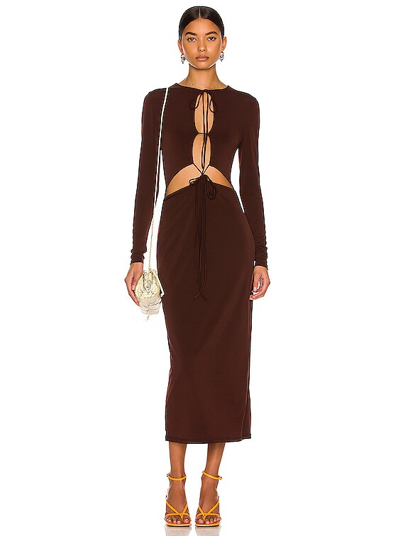 Aya Muse Perugia Dress in Brown | FWRD