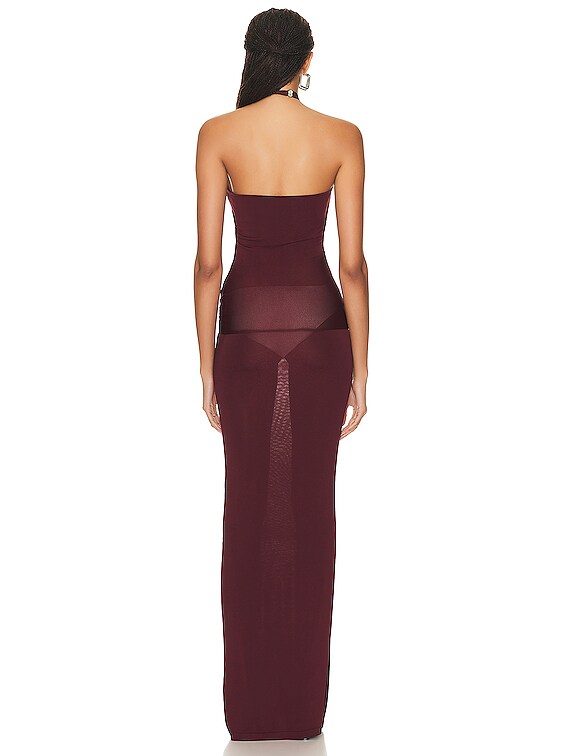 Aya Muse Eufala Dress in Burgundy | FWRD