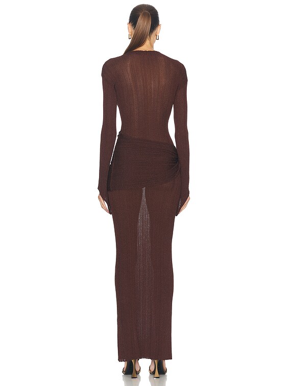 Aya Muse Steren Dress in Chocolate | FWRD