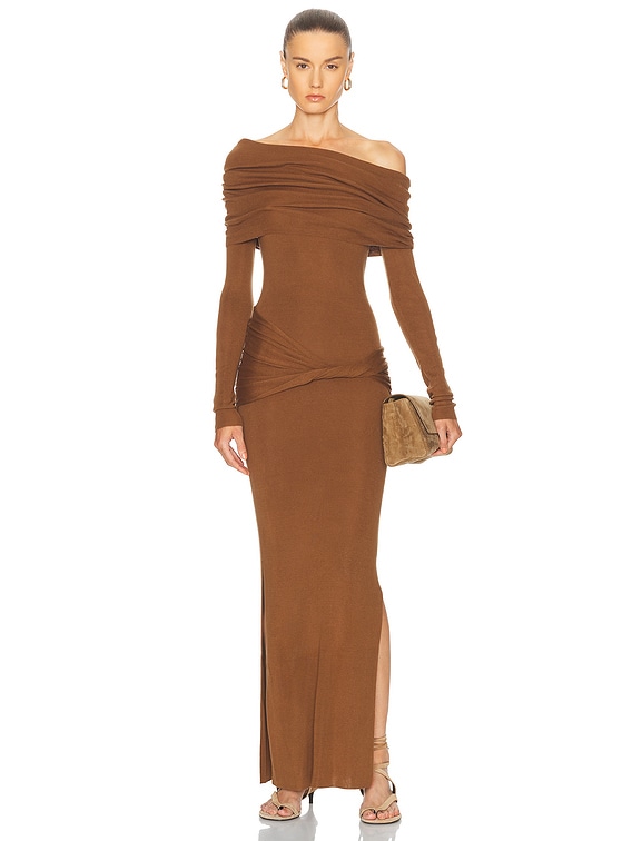 Off Shoulder Maxi Dress
