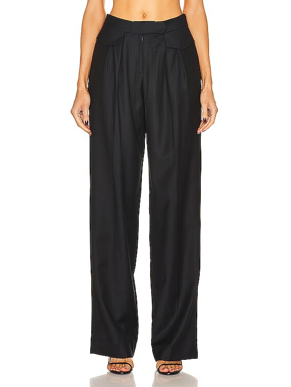 Aya Muse Cherry Blossom Pant in Black | FWRD