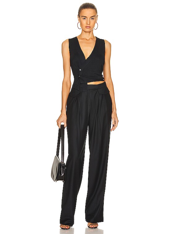 Aya Muse Cherry Blossom Pant in Black | FWRD