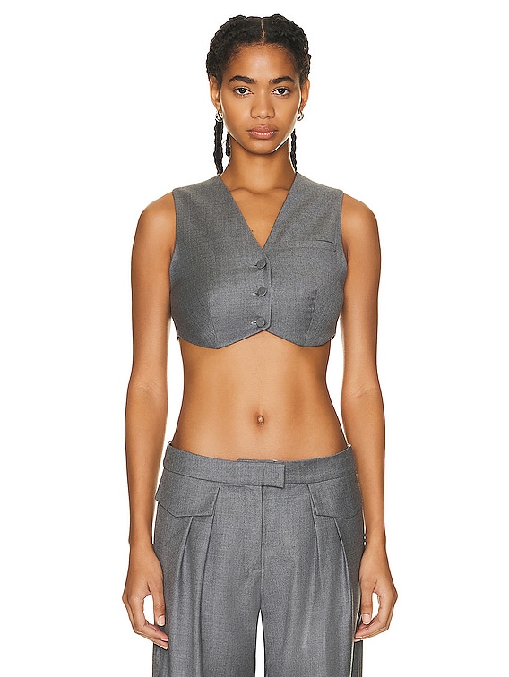 Aya Muse Auri Vest in Gray | FWRD