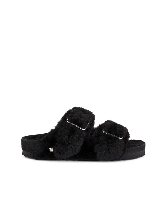 Arizona Shearling Big Buckle Sandal