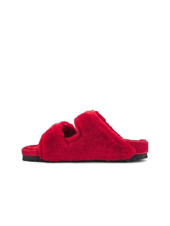 1774 BIRKENSTOCK Arizona Big Buckle Genuine Shearling Sandal Red New NWT birkenstock_arizona_big_buckle  main image 4