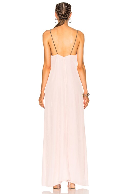 Baja East Velvet Dress in Light Pink | FWRD
